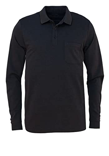 CASAMODA Poloshirt Langarm Polokragen geknöpft anthrazit Größe X4L von CASAMODA