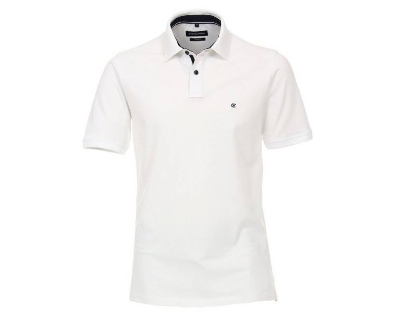 CASAMODA Poloshirt CasaModa Basic Poloshirt weiß Übergröße von CASAMODA