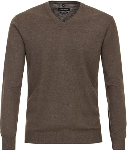 CASAMODA Pullover Langarm V-Ausschnitt Strick Dunkelbraun Größe XL von CASAMODA
