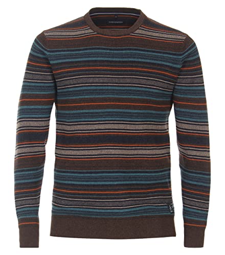 CASAMODA Pullover gestreift Kastanienbraun M von CASAMODA