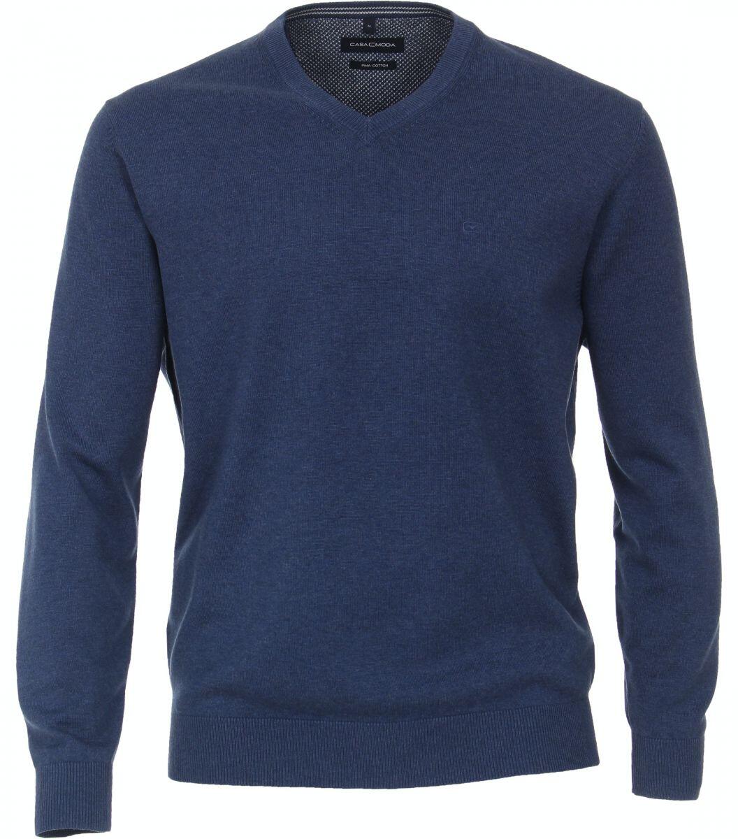 CASAMODA - Pullover mit V-Ausschnitt blau - Gr. - XXL von CASAMODA