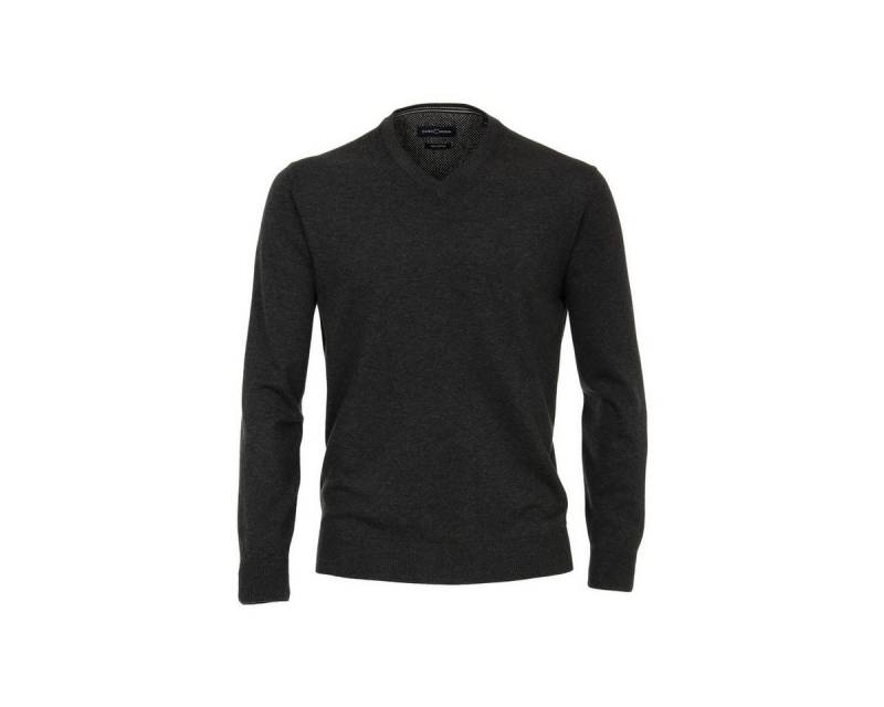 CASAMODA Rundhalspullover V Pullover für Herren in anthrazit (1-tlg) von CASAMODA