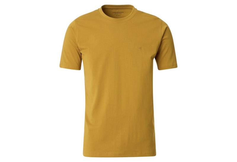 CASAMODA Rundhalsshirt CasaModa Übergrößen Basic T-Shirt curry von CASAMODA