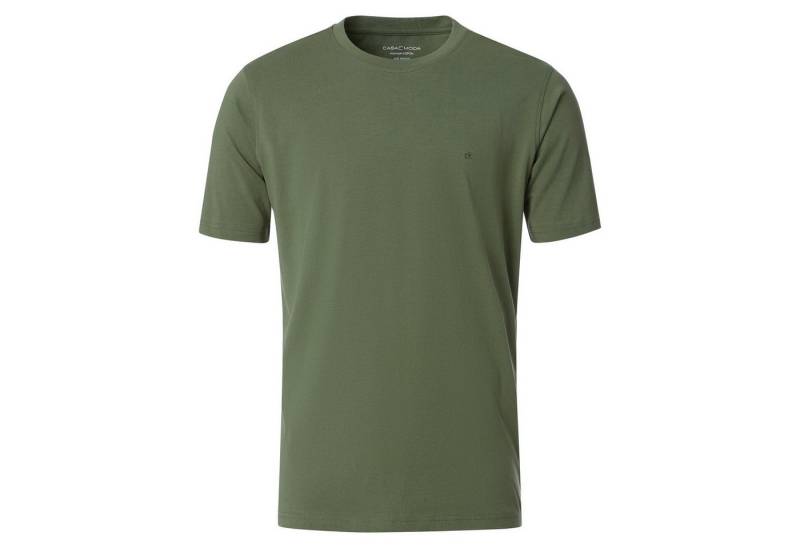 CASAMODA Rundhalsshirt CasaModa Übergrößen Basic T-Shirt schilfgrün von CASAMODA