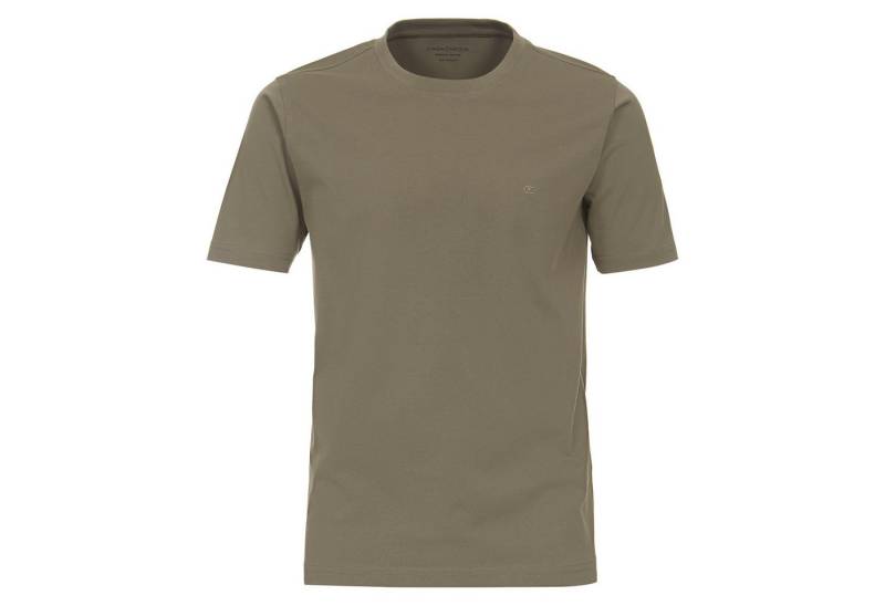 CASAMODA Rundhalsshirt CasaModa Übergrößen Basic T-Shirt taupe von CASAMODA