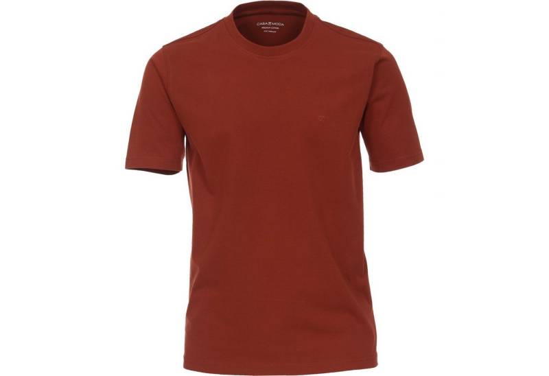CASAMODA Rundhalsshirt CasaModa Basic T-Shirt Übergröße rotbraun von CASAMODA