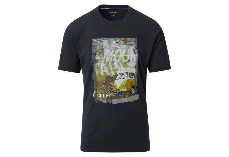 CASAMODA Rundhalsshirt CasaModa T-Shirt XXL dunkelblau modischer Print von CASAMODA