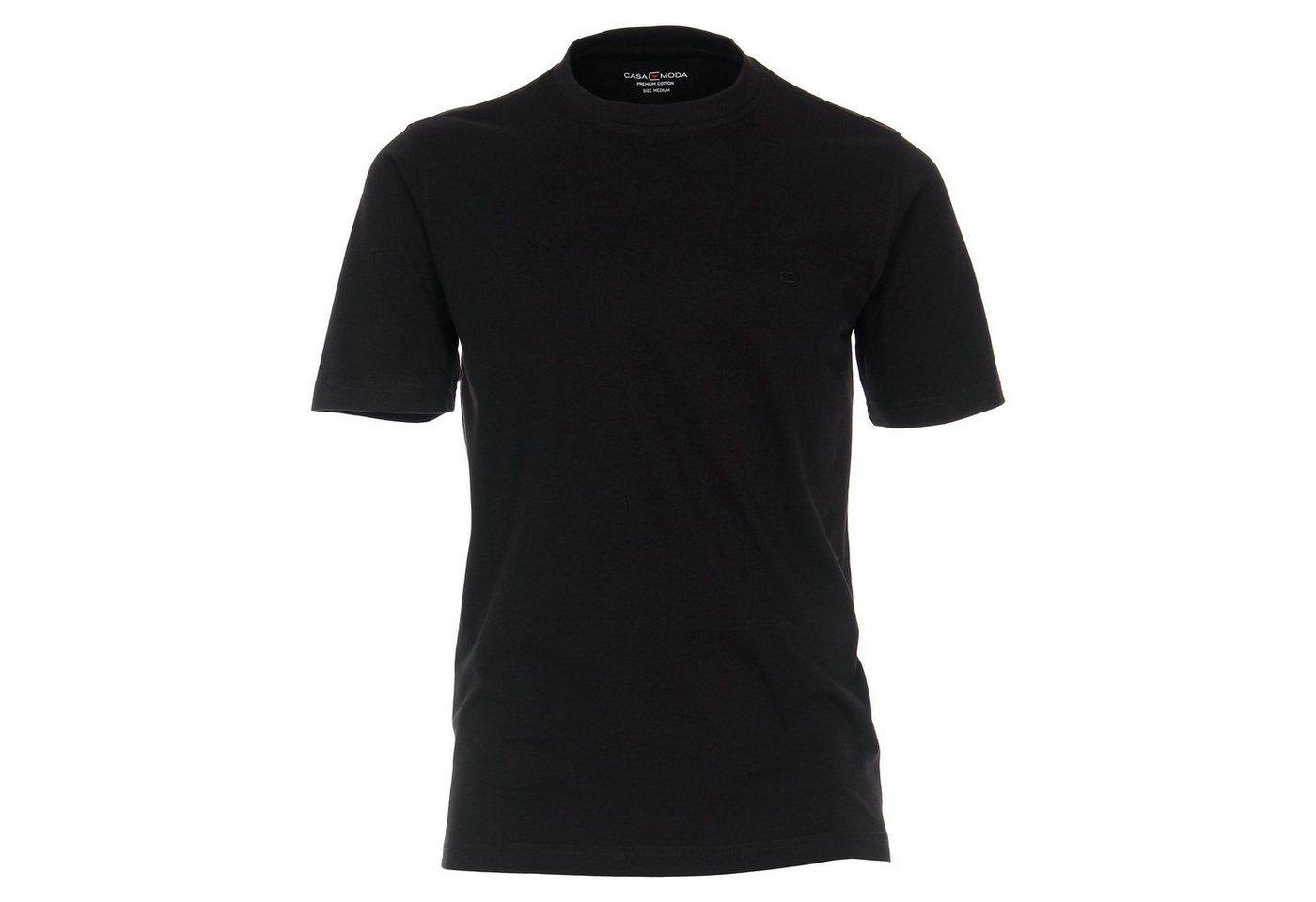 CASAMODA Rundhalsshirt Übergrößen CasaModa Basic T-Shirt schwarz von CASAMODA