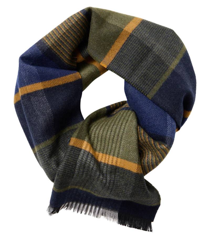 CASAMODA - Schal mit Karomuster blau/gelb/grün - Gr. - OS von CASAMODA