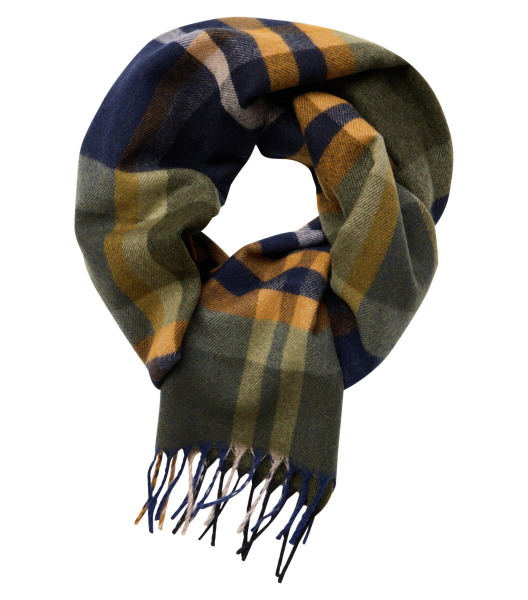 CASAMODA - Schal mit Karomuster grün - Gr. - OS von CASAMODA