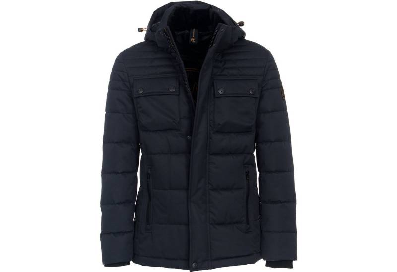 CASAMODA Steppjacke CasaModa Kapuzen-Steppjacke XXL navy strukturiert von CASAMODA