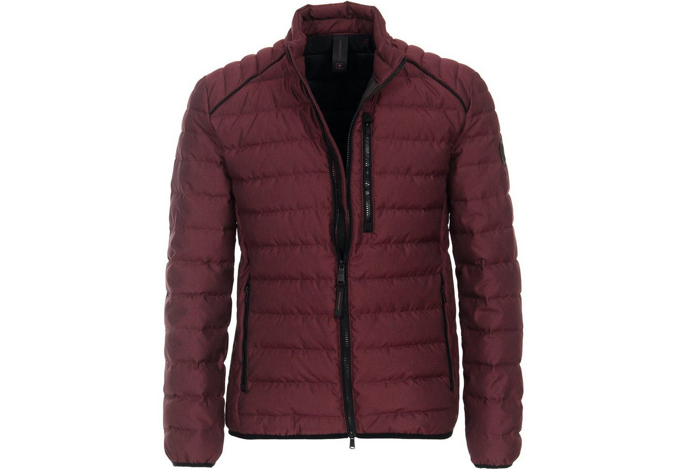 CASAMODA Steppjacke Übergrößen Steppjacke dunkelrot Micro-Bicolor-Look CasaModa von CASAMODA