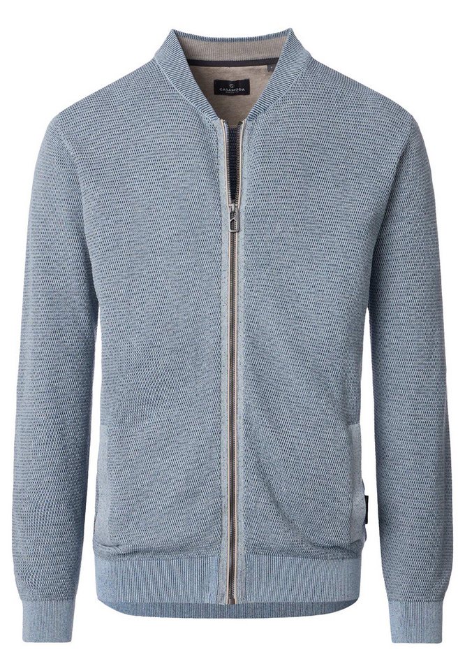 CASAMODA Strickjacke Basic (1-tlg) Strickjacke - Baumwolle - Atmungsaktiv - Natürliches Material von CASAMODA