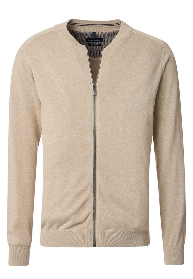CASAMODA Strickjacke Basic (1-tlg) Strickjacke - Baumwolle - Atmungsaktiv - Reine Pima-Baumwolle von CASAMODA