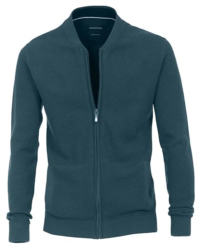 CASAMODA Strickjacke Cardigan Grobstrick Uni Petrol Aqua 3XL von CASAMODA