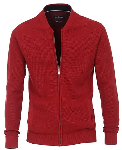 CASAMODA Strickjacke Cardigan Grobstrick Uni Rot 3XL von CASAMODA