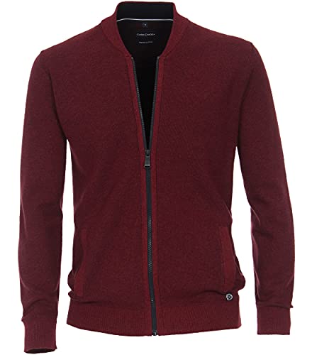 CASAMODA Strickjacke Uni Dunkelrot XL von CASAMODA