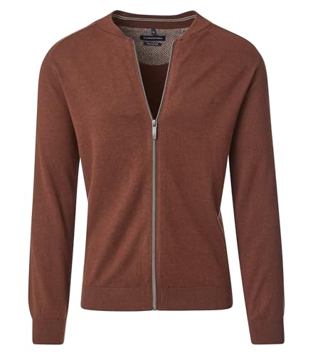 CASAMODA Strickjacke Uni Rotorange 4XL von CASAMODA