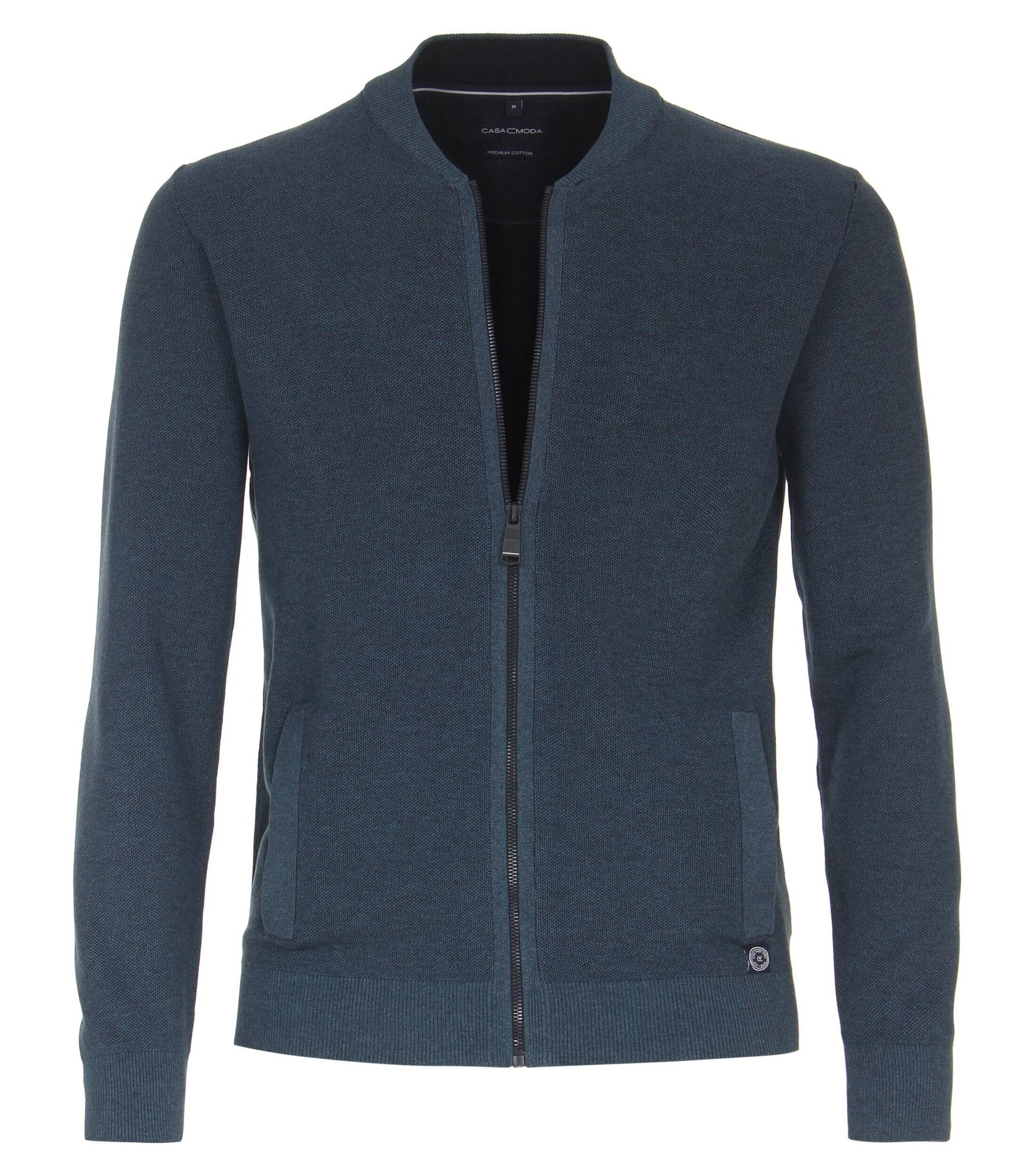 CASAMODA - Strickjacke aqua bis petrol - Gr. - 4XL von CASAMODA