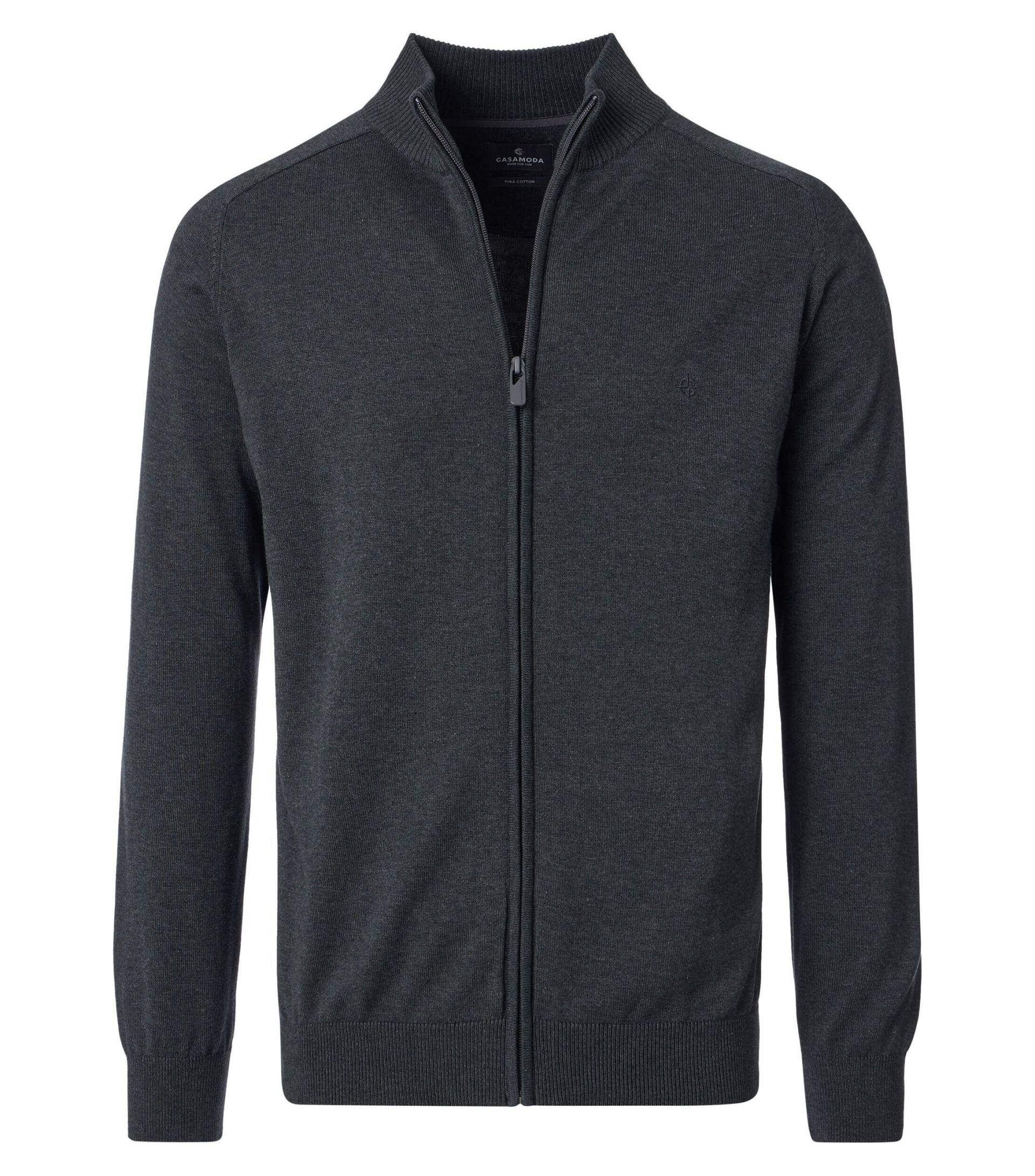 CASAMODA - Strickjacke uni 004450 anthrazit - Gr. - 4XL von CASAMODA