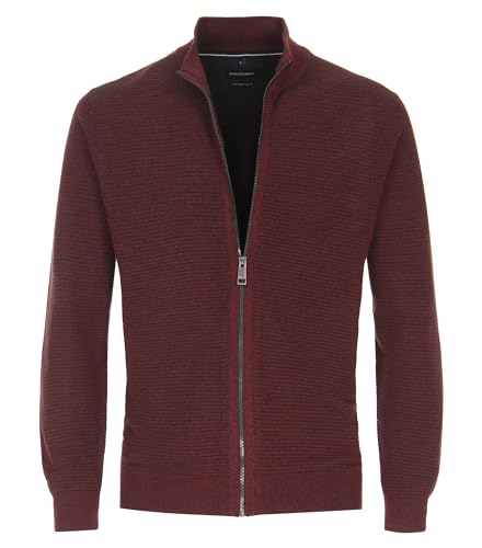 CASAMODA Strickjacke Uni Dunkelrot XXL von CASAMODA