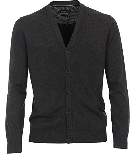 CASAMODA Strickjacke Uni Dunkelgrau XXL von CASAMODA