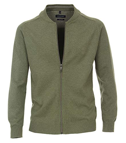 CASAMODA - Herren Strickjacke unifarben (004440), Größe:M, Farbe:Grün (335) von CASAMODA
