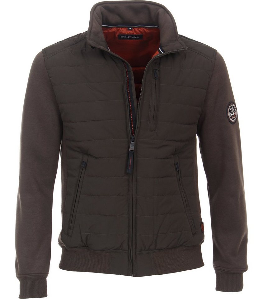 CASAMODA Sweatjacke CASAMODA Materialmixjacke uni CASAMODA Sweatjacke CASAMODA Materialmixjacke uni von CASAMODA