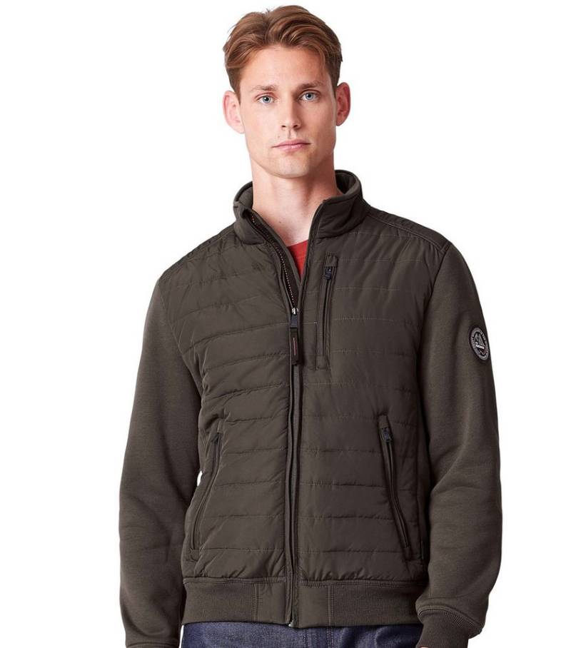 CASAMODA Sweatjacke CASAMODA Materialmixjacke uni von CASAMODA