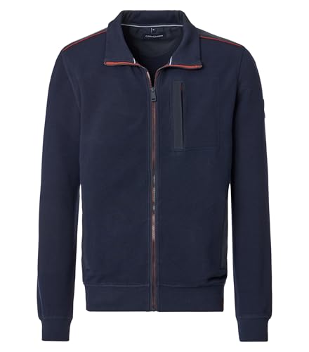 CASAMODA Sweatjacke Uni Blau XXL von CASAMODA