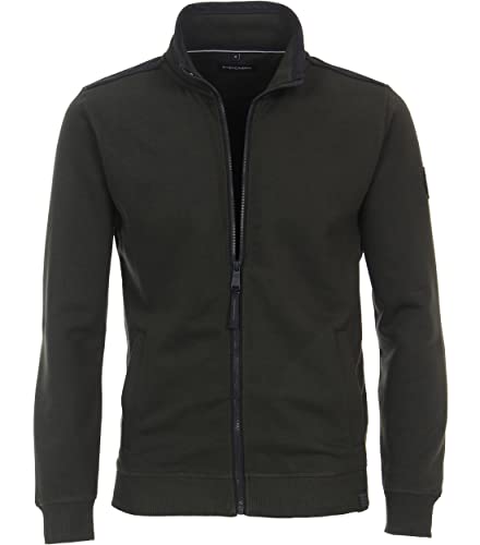 CASAMODA Sweatjacke Uni Dunkelgrün L von CASAMODA
