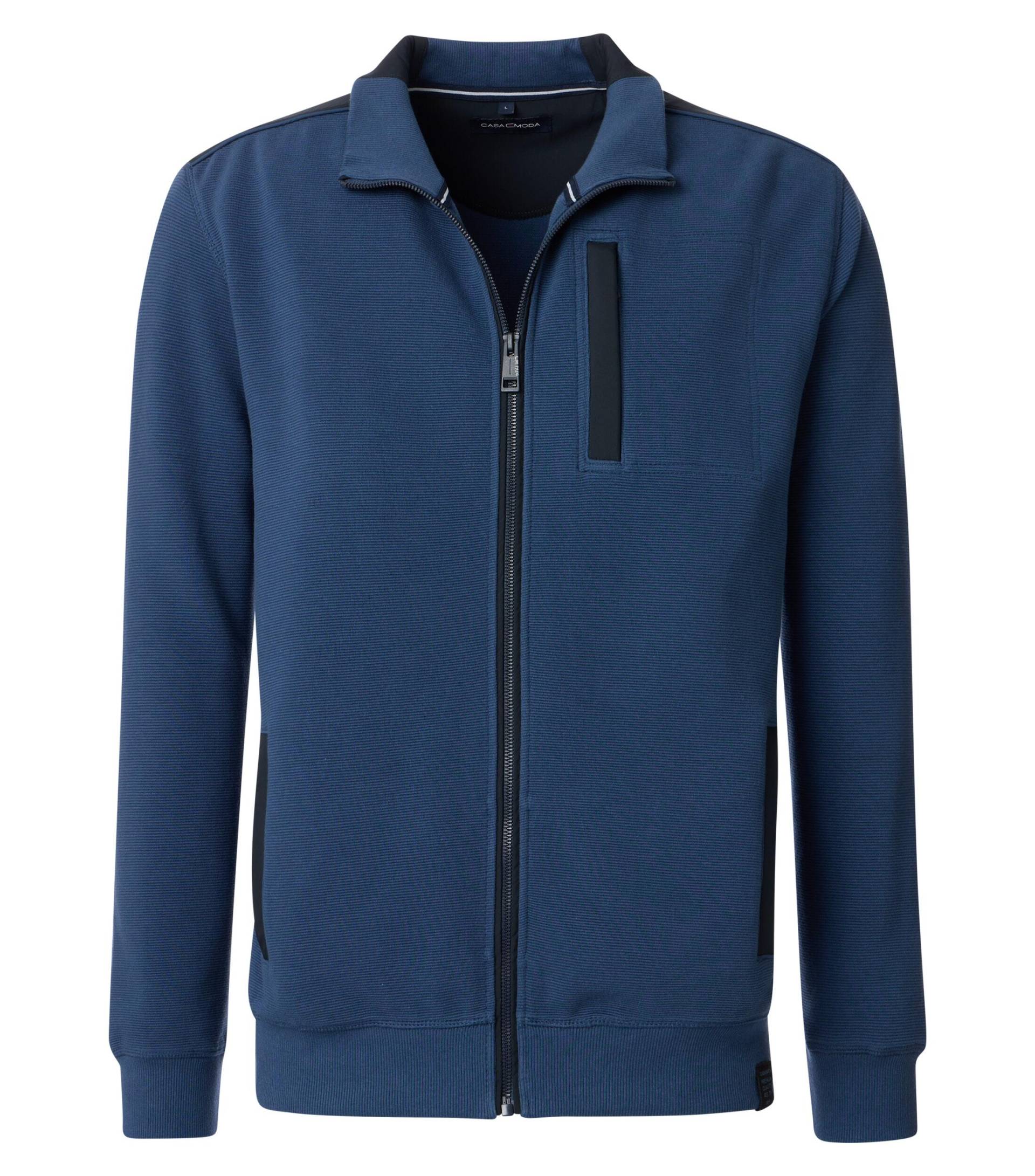 CASAMODA - Sweatjacke aqua bis petrol - Gr. - M von CASAMODA