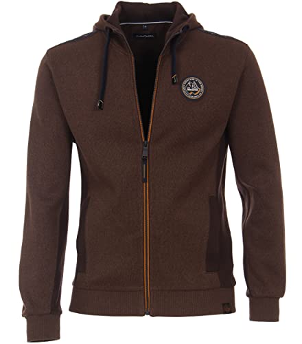 CASAMODA Sweatjacke uni Braun XXL von CASAMODA