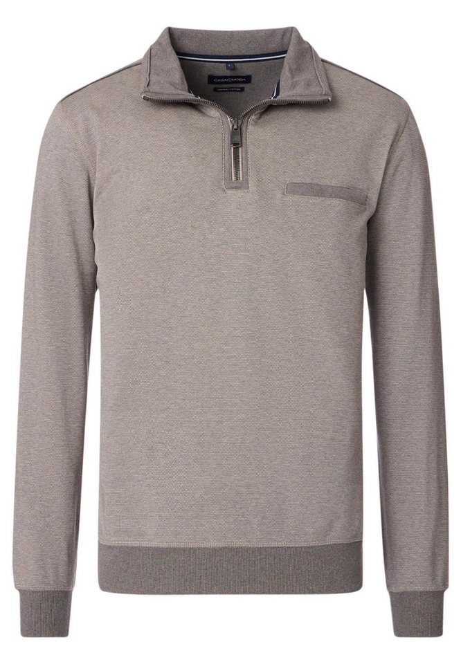CASAMODA Sweatshirt Basic (1-tlg) Sweattroyer - Baumwolle - Atmungsaktiv von CASAMODA