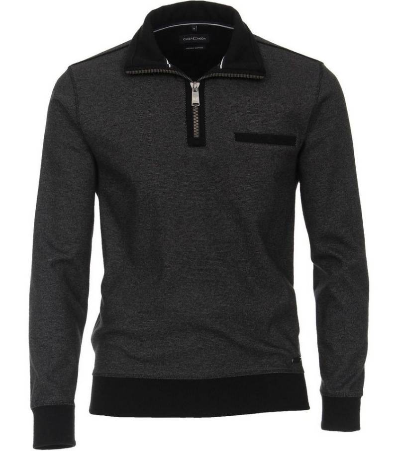 CASAMODA Sweatshirt SNOS Sweatshirt mit Zip, 756 anthrazit von CASAMODA