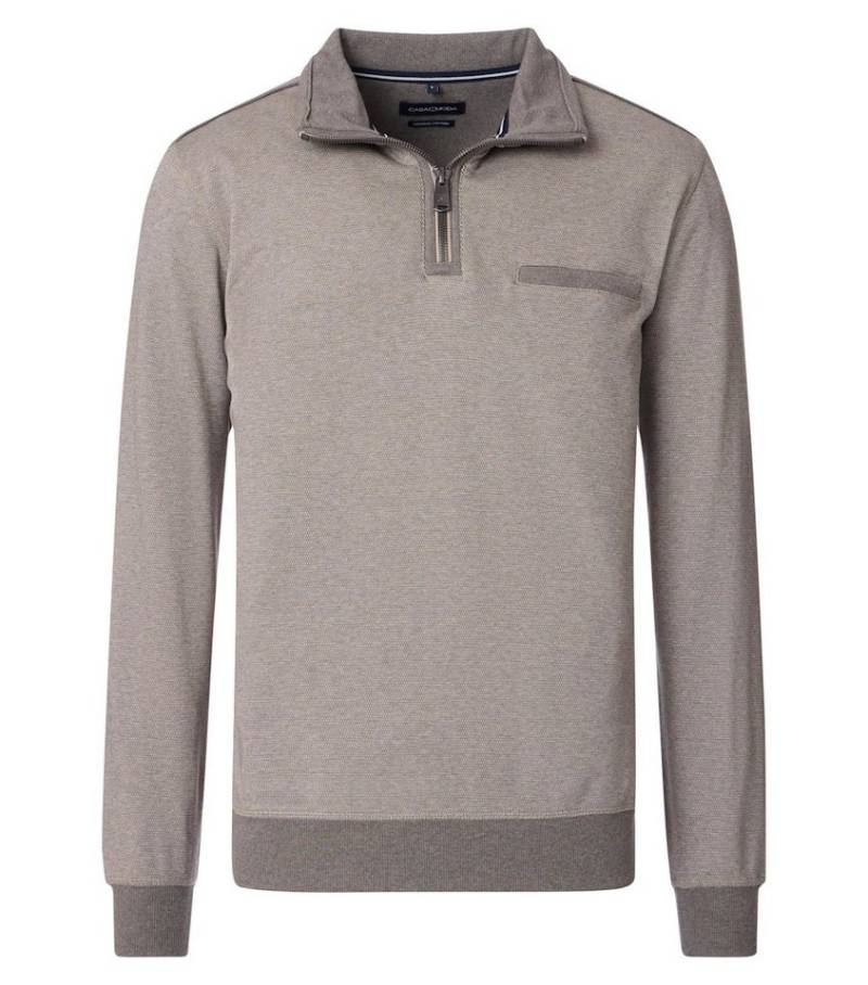 CASAMODA Sweatshirt SNOS Sweatshirt mit Zip von CASAMODA