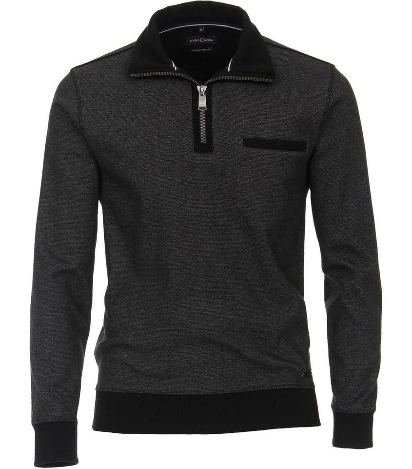 CASAMODA Sweatshirt SNOS Sweatshirt mit Zip von CASAMODA