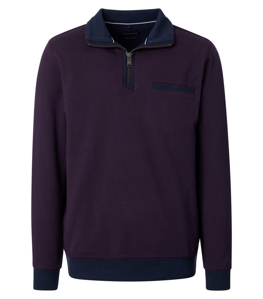 CASAMODA Sweatshirt Sweatshirt mit Zip S von CASAMODA