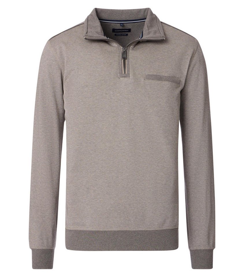 CASAMODA Sweatshirt Sweatshirt mit Zip von CASAMODA