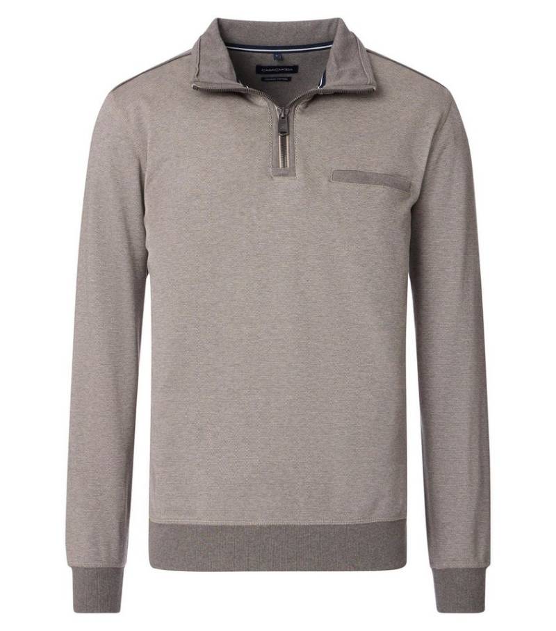 CASAMODA Sweatshirt Sweatshirt mit Zip von CASAMODA