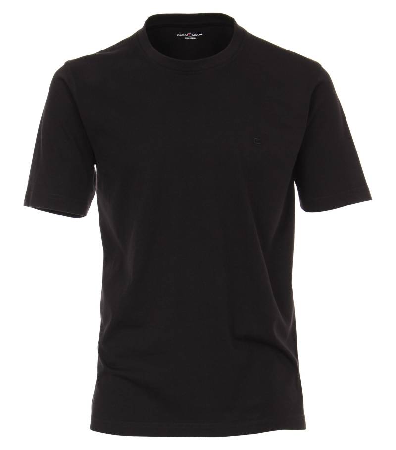 CASAMODA - T-Shirt Halbarm Doppelpack 092500 schwarz - Gr. - 4XL von CASAMODA