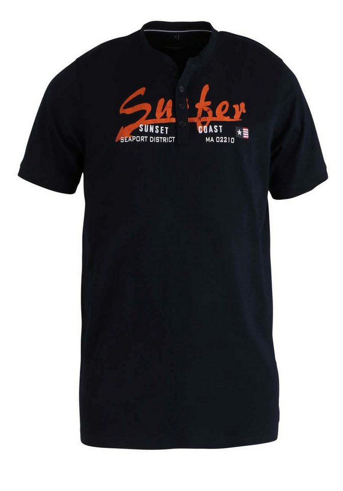 CASAMODA T-Shirt Knopfleisten T-Shirt für Herren (1-tlg., keine Angabe) von CASAMODA