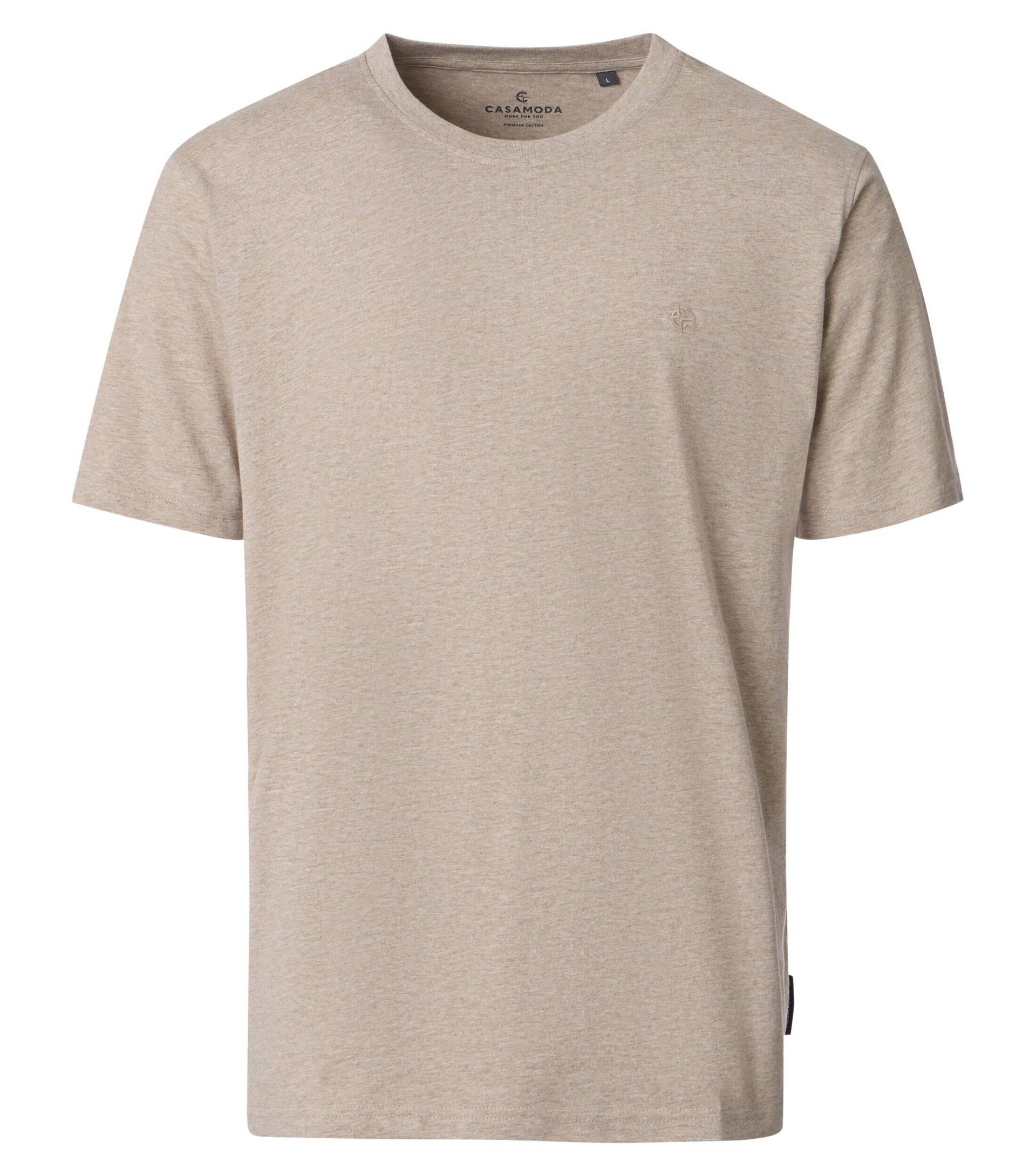 CASAMODA - T-Shirt uni 004200 beige - Gr. - L von CASAMODA