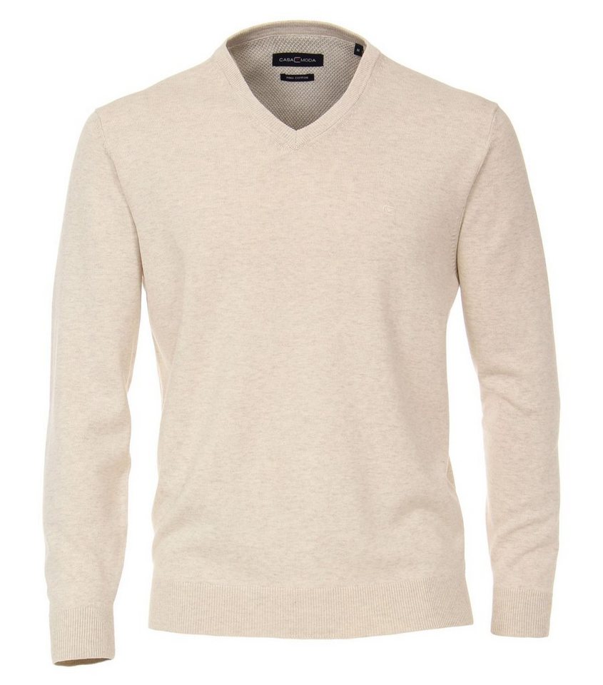 CASAMODA V-Ausschnitt-Pullover 004430 PIMA-Baumwolle von CASAMODA