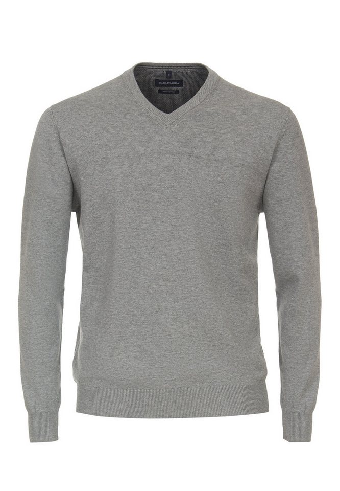 CASAMODA V-Ausschnitt-Pullover Basic (1-tlg) Pullover - Baumwolle - Atmungsaktiv - Reine Pima-Baumwolle von CASAMODA