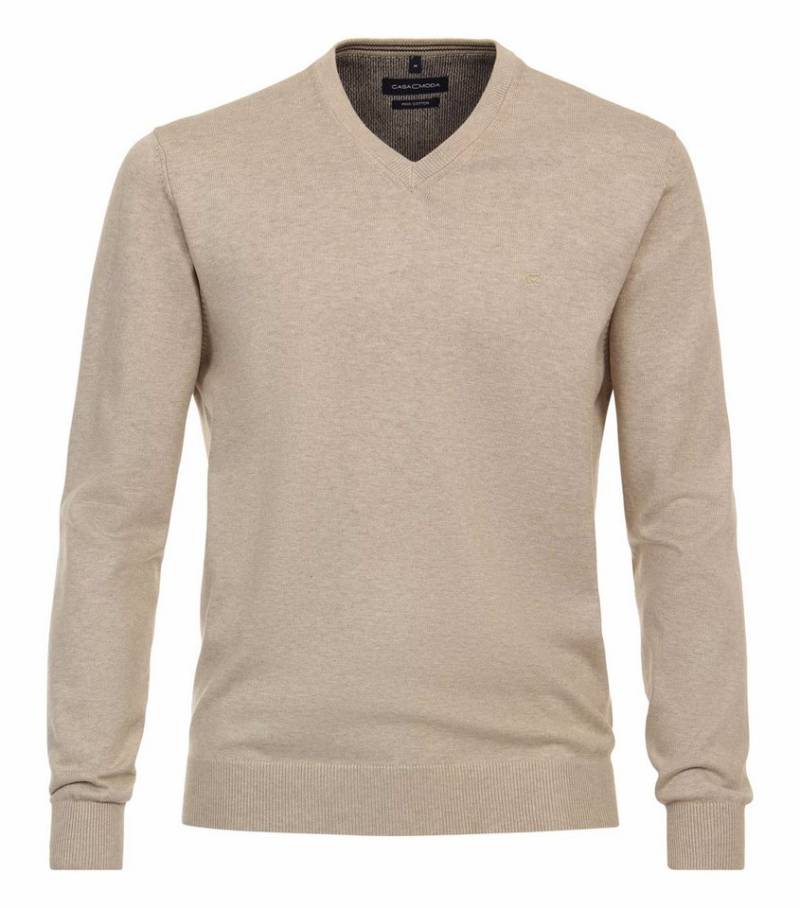 CASAMODA V-Ausschnitt-Pullover CASAMODA Herren Pullover V-Neck Regular Pima-Baumwolle Beige CASAMODA V-Ausschnitt-Pullover CASAMODA Herren Pullover V-Neck Regular Pima-Baumwolle Beige von CASAMODA