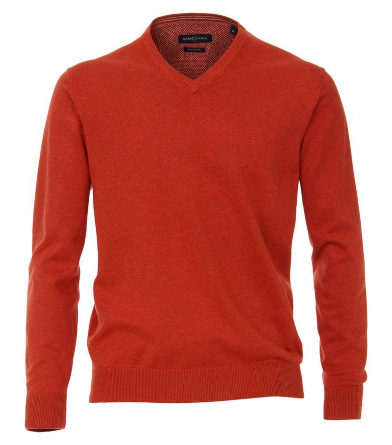 CASAMODA Wollpullover Pullover mit V-Ausschnitt uni 004430 von CASAMODA