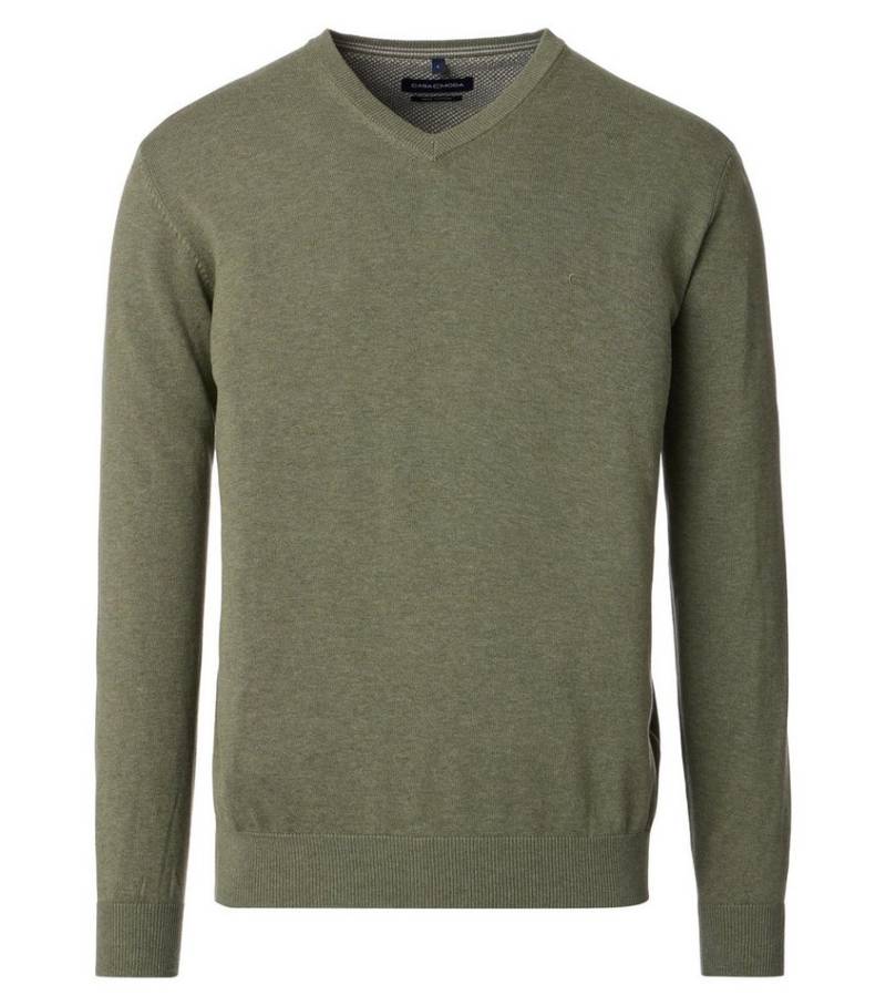 CASAMODA Wollpullover Pullover mit V-Ausschnitt uni 004430 von CASAMODA