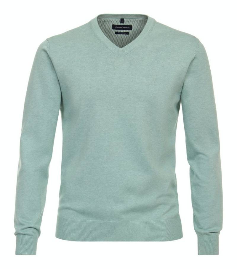 CASAMODA Wollpullover Pullover mit V-Ausschnitt uni 004430 von CASAMODA