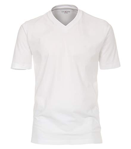 Casa Moda 092600 T-Shirt V-Neck NOS DoPa, L, Weiß - Uni L Weiß - Uni (000) von CASAMODA